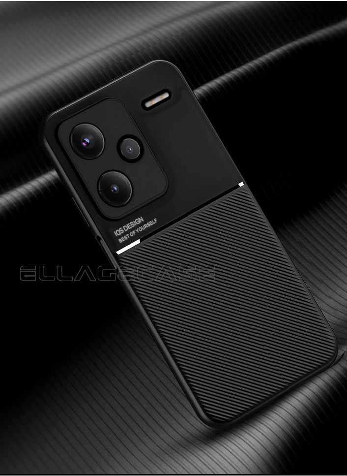 ELLAGECASE Premium Ultra-Thin Case for Xiaomi Redmi Note 13 Pro Plus 5G, Hidden Metal Plate, Slim Design, Easy to Hold, and Enhanced Camera Protection  - Image 5