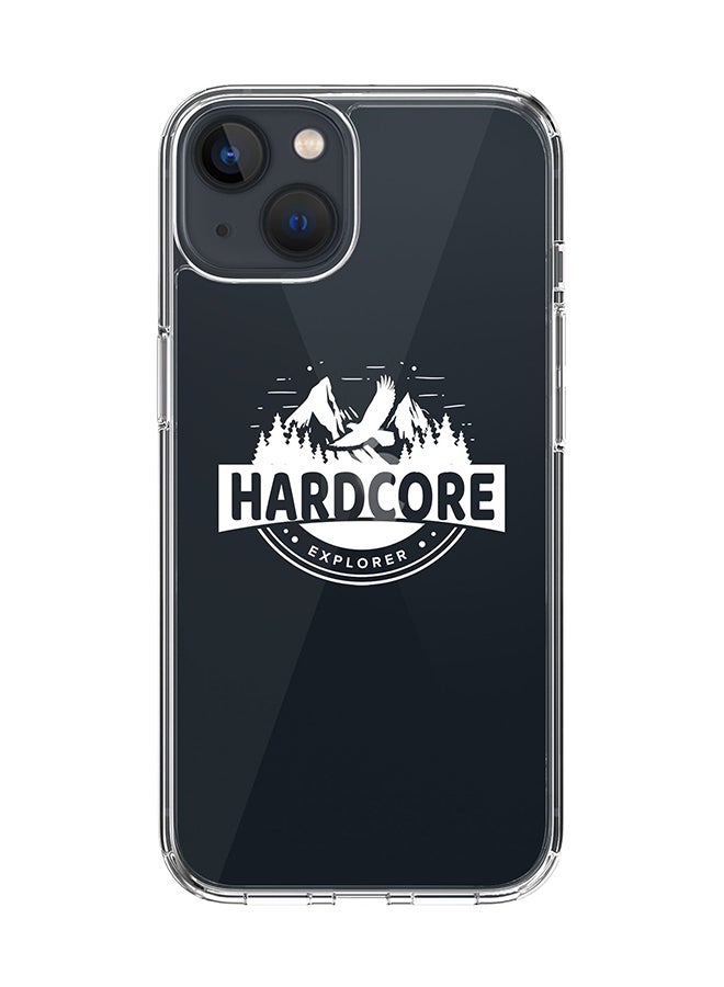 Stylizedd Classic Clear Case for Apple iPhone 14 Plus Case Hybrid Soft Cover Flexible Edges Anti Drop TPU PC Gel Thin Transparent Cover - Hardcore Explorer