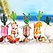 HOKPA Cactus Cupcake Toppers Summer Hawaii Theme Party Favors Cupcake Picks for Fruit Cake Decorations Fiesta West Tropical Cacti Birthday Party Supplies 24PCS - Image 4