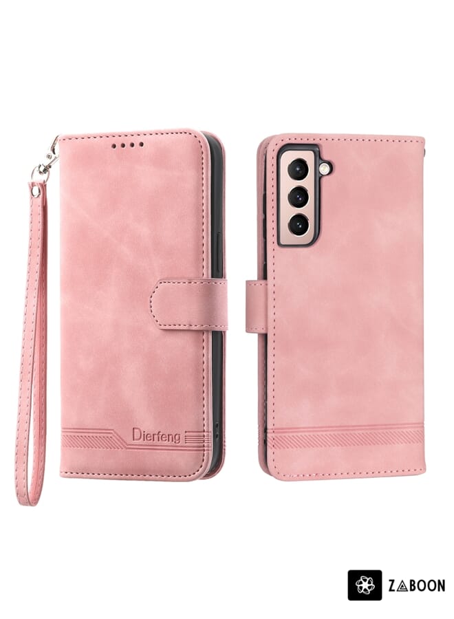 Zaboon Protective Case For Samsung Galaxy S21 5G Dierfeng Dream Line TPU + PU Leather - Image 1
