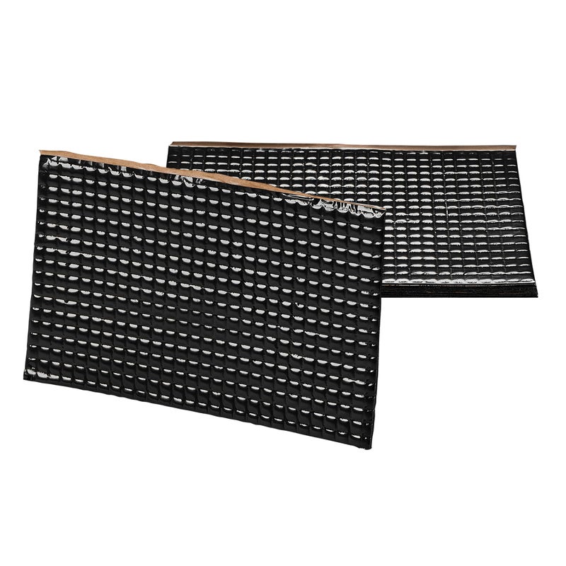 SGM Black Premium Car Sound Deadening Mat 80 mil 2mm 10 sqft 092 sqm Automotive Sound Deadener Self Adhesive Butyl Car Sound Deadening Material Audio Noise Insulation and Dampening Sheets