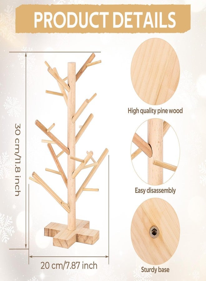 YLOLUL 12 Inch Easter Decorations Easter Egg Display Tree Tabletop Decor Vintage Farmhouse Ornament Stand Holder Artificial Rustic Tree for Home Party Wedding Holiday Spring Summer Retro Centerpiece Decor - Image 3