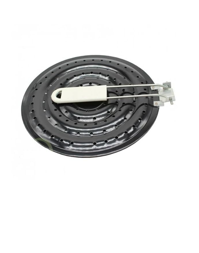 SHREESAMP SHREESAMP Hot Roaster Rice Stitching Black Cooking Tool with Simmer Roti Papad Jali Roaster Gas Grill Plate for Double Heat Diffuser Barbeque Item Gas Stove Jali Kitchen Tool Plate (36x20.5x1.5CM)  - Image 4