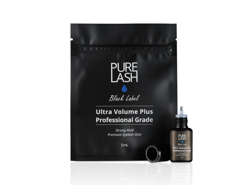 PURE غراء تمديد الرموش المحترف القوي / لاش نقي / علامة سوداء / 5 ملليلتر / تثبيت قوي / وقت جفاف 1-2 ثانية / احتفاظ 7-8 أسابيع / للاستخدام المهني فقط / لاصق متميز - Image 3