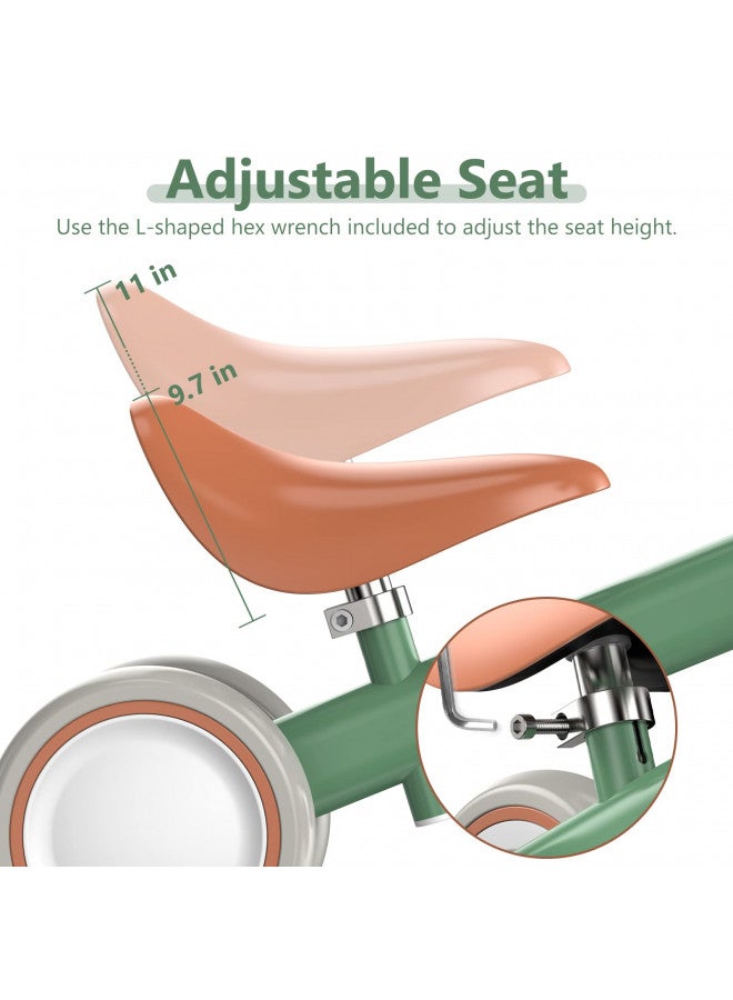 Liberry Baby Balance Bike for 1 2 3 Year Old Boys Girls, 4 Wheels Toddler Balance Bike with Adjustable Seat, Infant's First Birthday Gift (Green) - Image 3