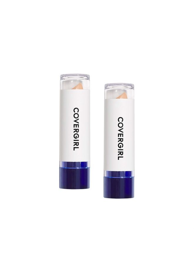CoverGirl Smoothers Moisturizing Solid Concealer Stick for Fair Skin Tones, 2 Count - Image 1