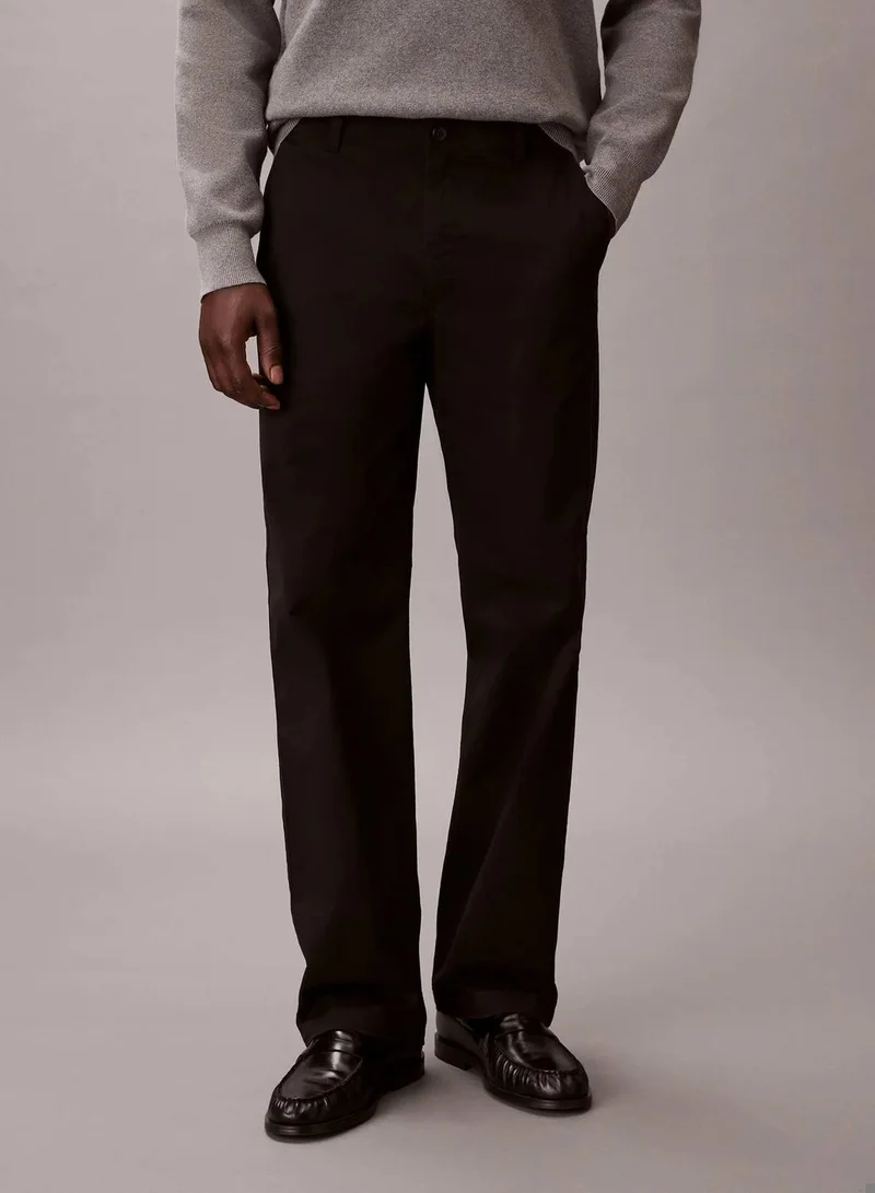 Calvin Klein Jeans Black 90s Straight Chino Pants for Men | Best Price UAE
