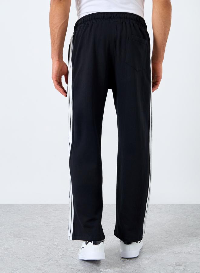 Styli Solid Oversized Side Tape Fleece Joggers - Image 4