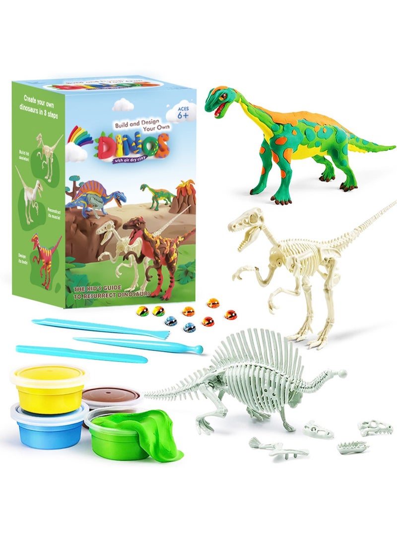 Super Light Clay Wholesale Children'S Color Clay Handmade Diy Toy Set Plasticine Dinosaur Educational Toy Set