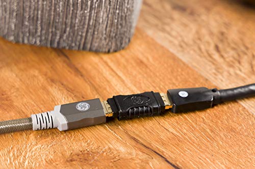 GE HDMI Coupler Adapter, Female to Female Extender, Full 1080p and 4K Compatible, Extend the Length of Two HDMI Cables, 33585 - Image 3