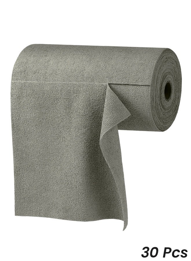 30 Pcs Microfiber Cleaning Cloth Roll 30x30cm Super Absorbent Reusable Towels for Home, Kitchen, Car, and Office Lint-Free, Scratch-Free, Quick Dry, Washable Cleaning Wipes Roll - Image 1