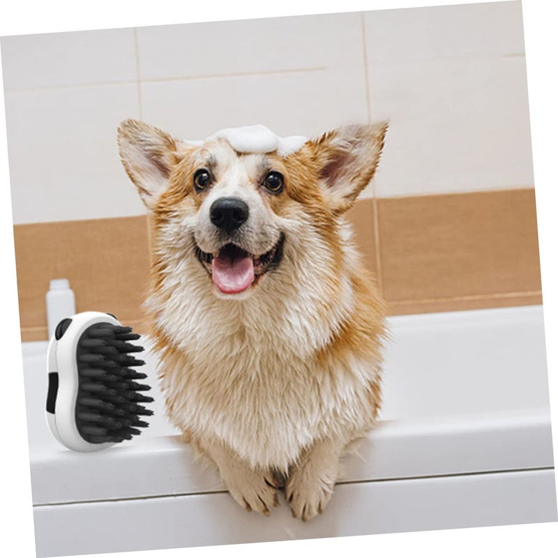 Panda Shower Bath Brush For Dogs Grooming Cleaning Tool Blue - Image 3