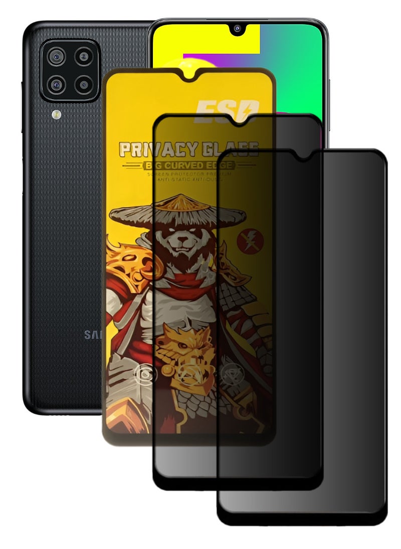 ESD 2 Pieces Tempered Dustproof Privacy Glass Screen Protector Compatible For Samsung Galaxy F22 - Image 1