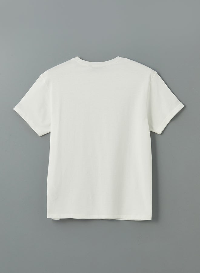 LC WAIKIKI Crew Neck Printed Jersey Women's T-Shirt - Image 4