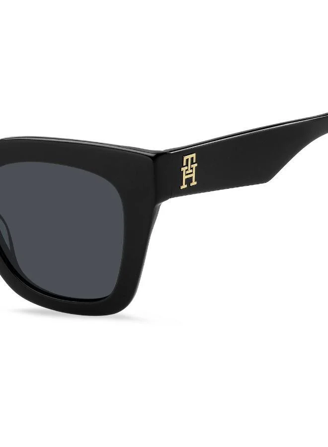 TOMMY HILFIGER  Women's UV Protection Sunglasses Th 2051/S Black 45.5 - Lens Size: 50 Mm for Women | Best Price UAE
