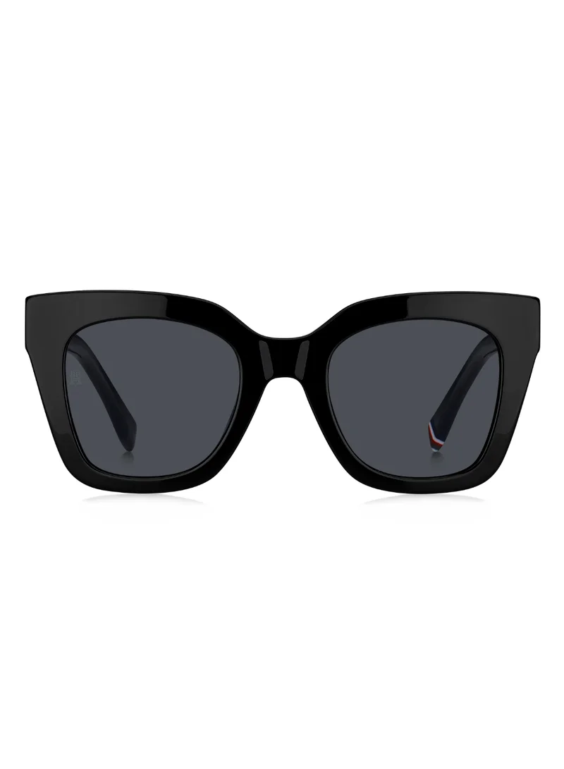 TOMMY HILFIGER Women's UV Protection Sunglasses Th 2051/S Black 45.5 - Lens Size: 50 Mm