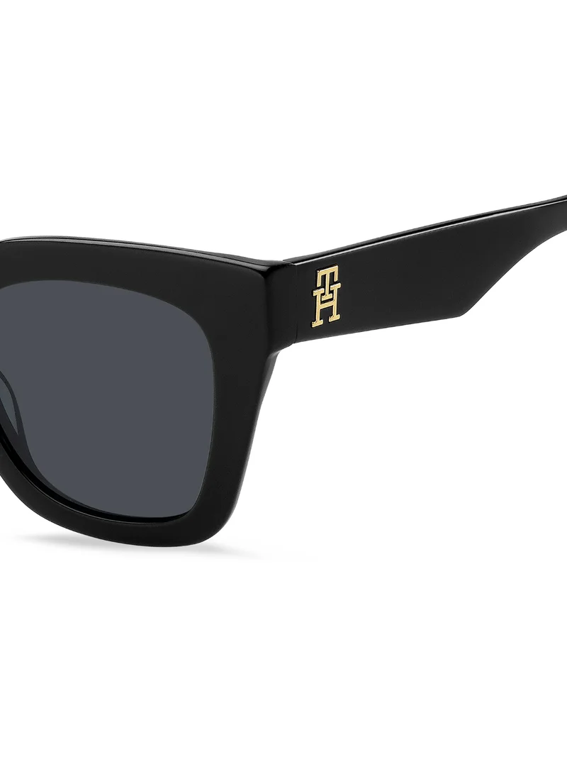 TOMMY HILFIGER Women's UV Protection Sunglasses Th 2051/S Black 45.5 - Lens Size: 50 Mm
