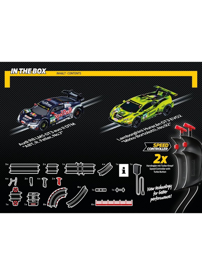 Carrera GO!!! DTM Supercars Slot Car Racing Set - 6.3m Track with 2 Supercars, Model 20062595 - Image 3