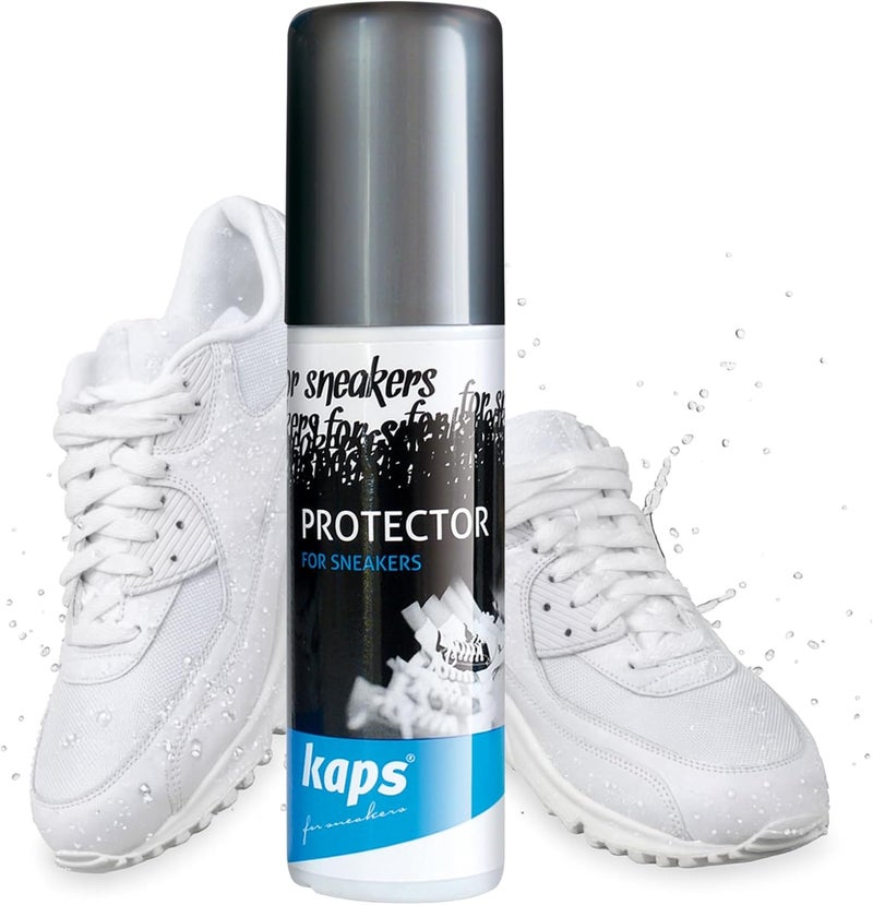 Kaps Sneakers Protector - Environmentally Friendly, Non-Aerosol Water Repellent & Dirt Protection Spray for Sneakers and Casual Shoes - 100ml / 3.38oz - Transparent - Image 1