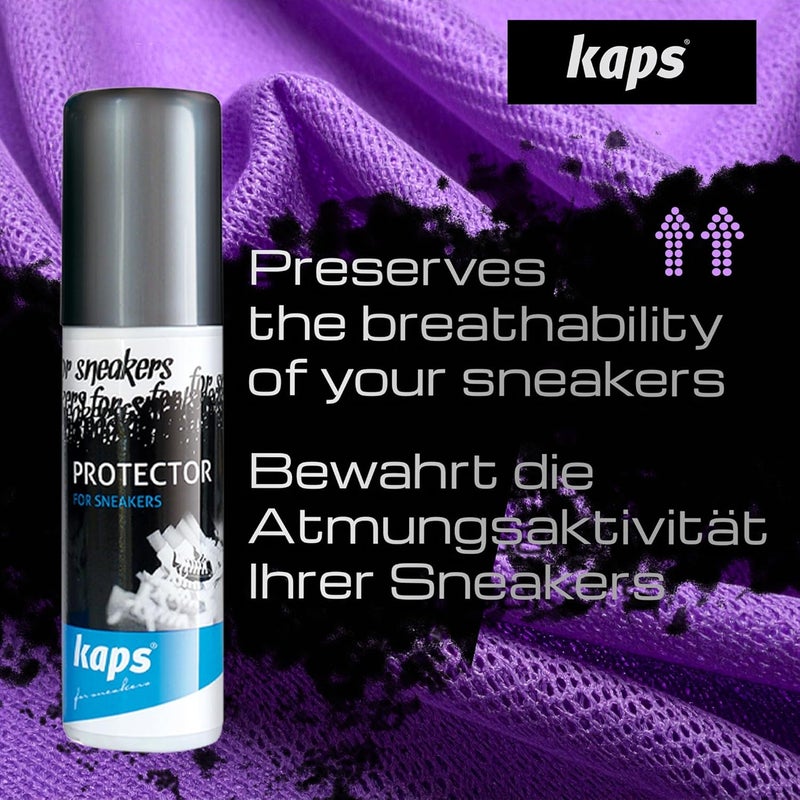 Kaps Sneakers Protector - Environmentally Friendly, Non-Aerosol Water Repellent & Dirt Protection Spray for Sneakers and Casual Shoes - 100ml / 3.38oz - Transparent - Image 4