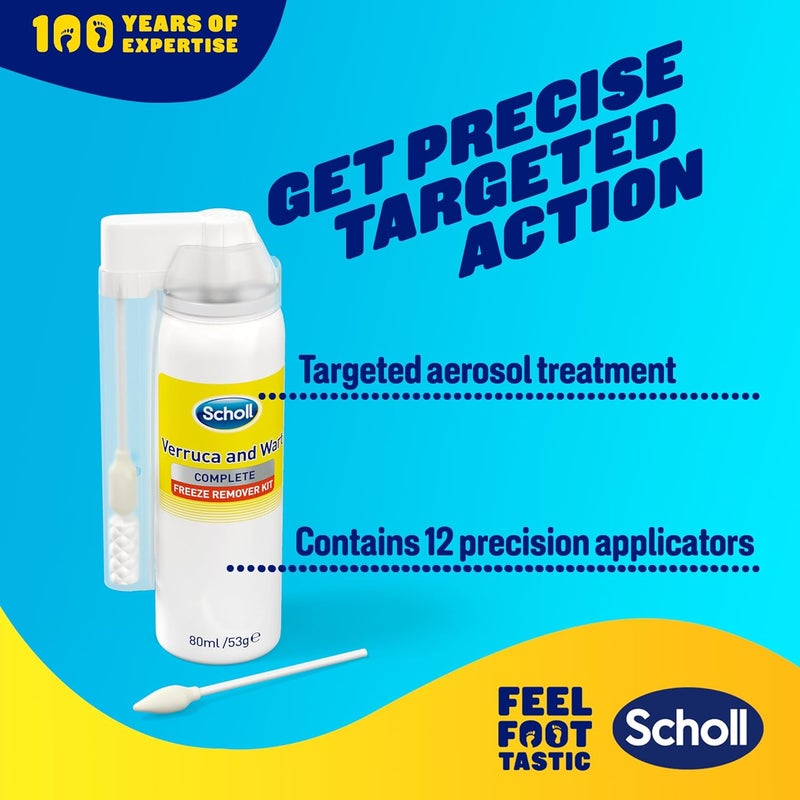 Scholl Verruca Wart Complete Freeze Remover Kit 80ml Verucca Freeze Treatment for Effective Wart and Verucca Removal 1 Pack - Image 3