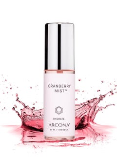 Arcona ARCONA Cranberry Mist - Vitamin C, Cranberry Extract, Manganese, Zinc + Moringa Seed Extract Revitalizes, Hydrates + Brightens - 1.69 Fl Oz. Made In The USA  - Image 1