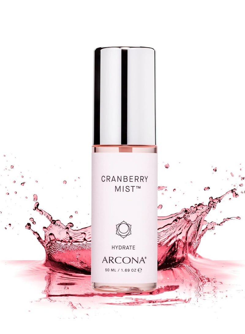 Arcona ARCONA Cranberry Mist - Vitamin C, Cranberry Extract, Manganese, Zinc + Moringa Seed Extract Revitalizes, Hydrates + Brightens - 1.69 Fl Oz. Made In The USA - Image 1