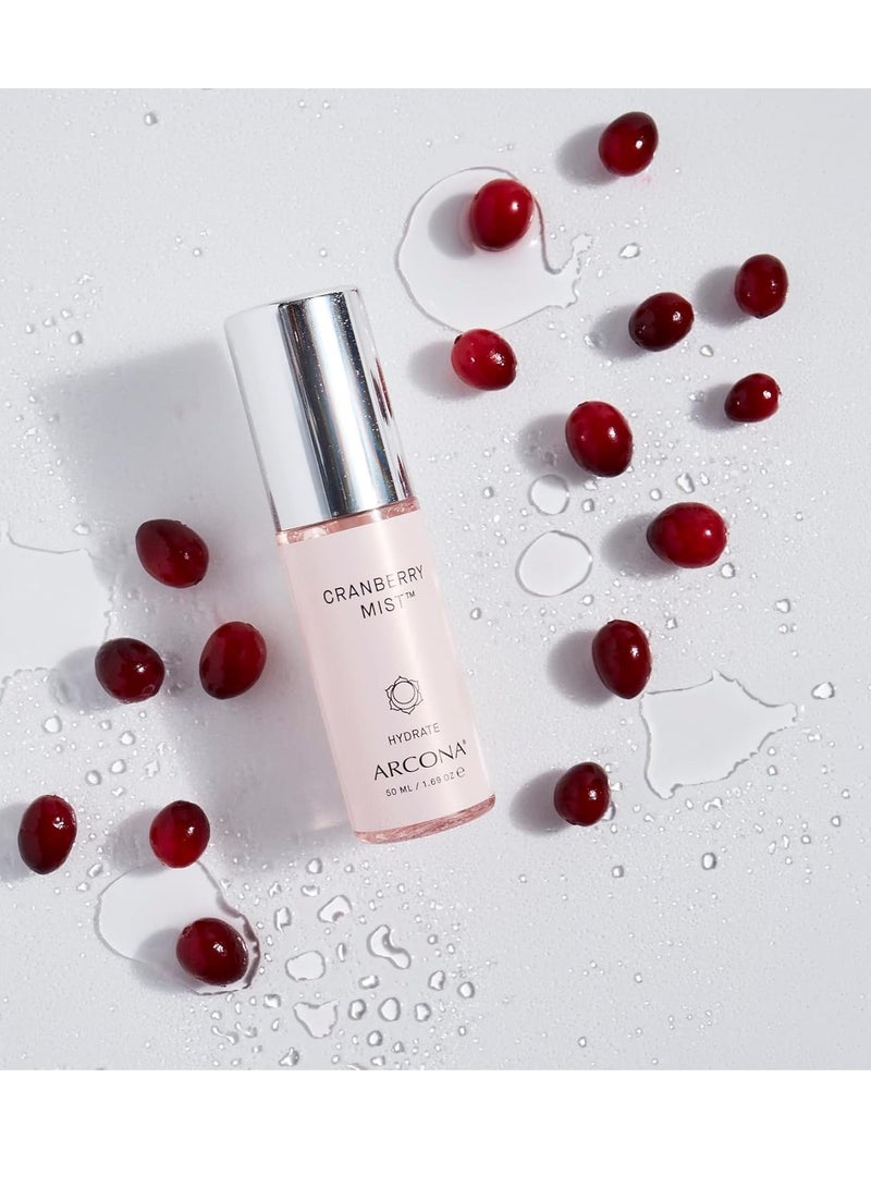 Arcona ARCONA Cranberry Mist - Vitamin C, Cranberry Extract, Manganese, Zinc + Moringa Seed Extract Revitalizes, Hydrates + Brightens - 1.69 Fl Oz. Made In The USA - Image 3