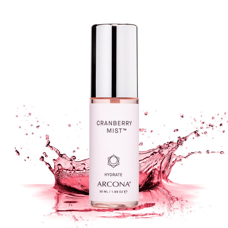 ARCONA Cranberry Mist - Vitamin C, Cranberry Extract, Manganese, Zinc + Moringa Seed Extract Revitalizes, Hydrates + Brightens - 1.69 Fl Oz. Made In The USA - Image 1