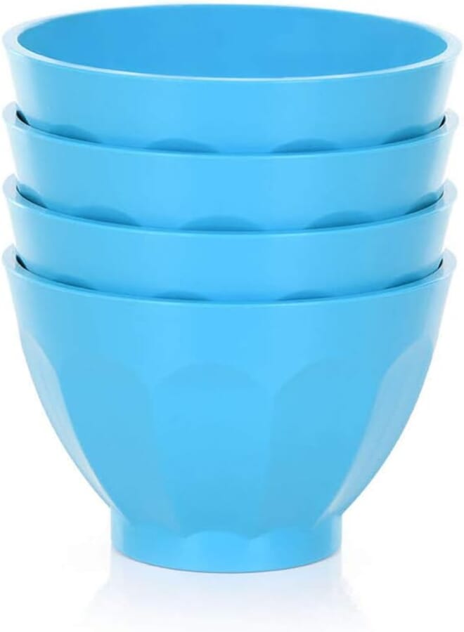 Mintra Home Unbreakable Bowls and Trays (Bold Collection), Turquoise, Small Bowl 4pk - 250ml (8oz),