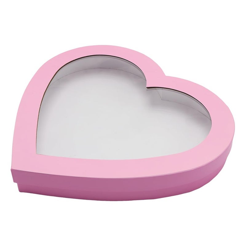 Kafucize 12.5inch Heart Shaped Gift Box Cardboard Cutouts Charcuterie Board Food Sweet Cupcake Tray Party Decorative Box (Heart, Pink) - Image 5