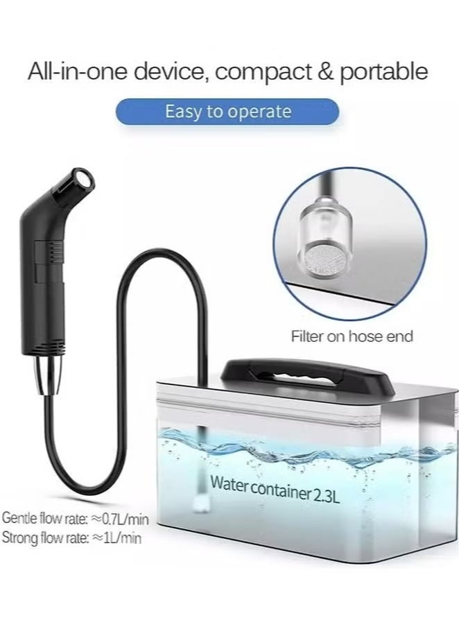 LC Portable rechargeable bidet and shower with a large 2.3L water tank - Image 1