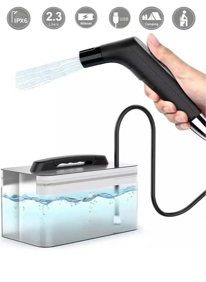 LC Portable rechargeable bidet and shower with a large 2.3L water tank - Image 2