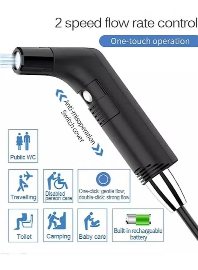 LC Portable rechargeable bidet and shower with a large 2.3L water tank - Image 3