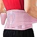 Sparthos Back Support Belt Immediate Relief from Back Pain Herniated Disc Breathable Brace With Lumbar Pad Lower Backbrace For Men Women Fits 2431 Waist PinkXS Check Size Chart - Image 1