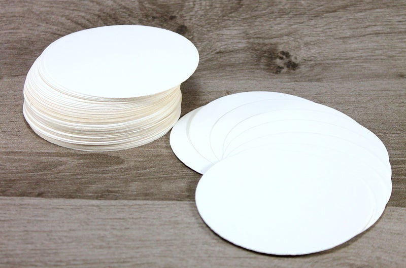 eSplanade Disposable Paper Coasters - Use and Throw Reversible Round Paper Coasters - Set of 100 - White - Image 4