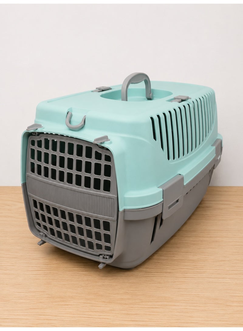 Portable Pet Carrier Cage – Secure Travel Crate for Cats & Small Pets – Ventilated Lightweight Pet Transport Box with Carry Handle - Image 2