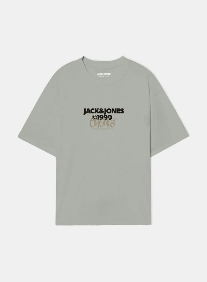 JACK & JONES Bushwick Crew Neck Printed T-Shirt