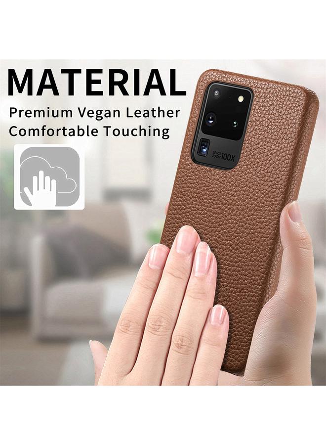 erorex Case For Samsung Galaxy S20 Ultra Litchi Oil Edge Leather Back Phone Case - Image 2