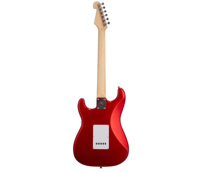 SX Stratocaster Electric Package Guitar – Candy Red Apple - Image 3