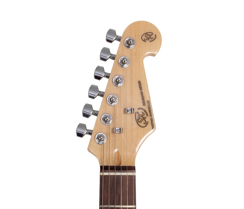 SX Stratocaster Electric Package Guitar – Candy Red Apple - Image 4