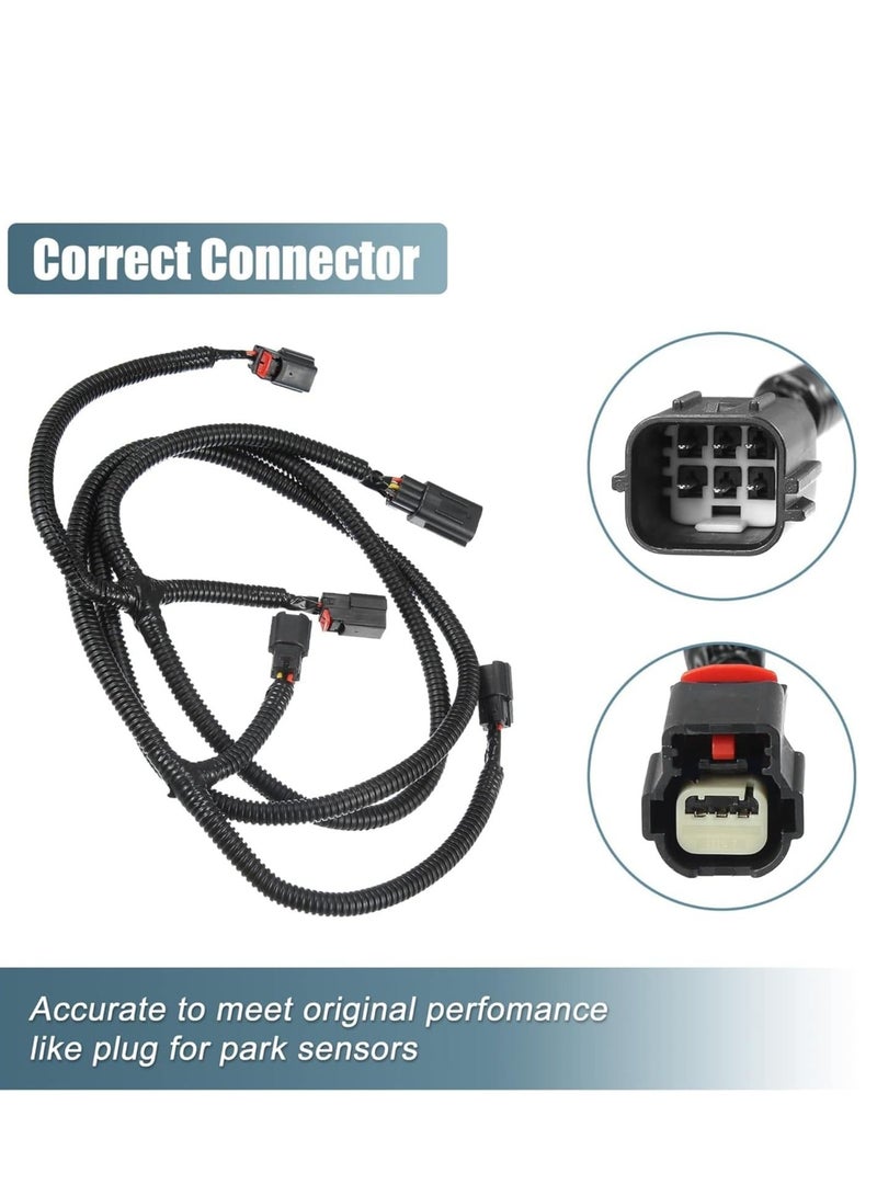 Loquat RAM Rear Park Assist Wiring Harness 68031820AA Jumper for DODGE 2009-2020 RAM 1500 10-18 RAM 2500 3500 Rear Parking Bumper Sensor Backup Light Wiring Harness Warning System for Park Sensor Replace - Image 5