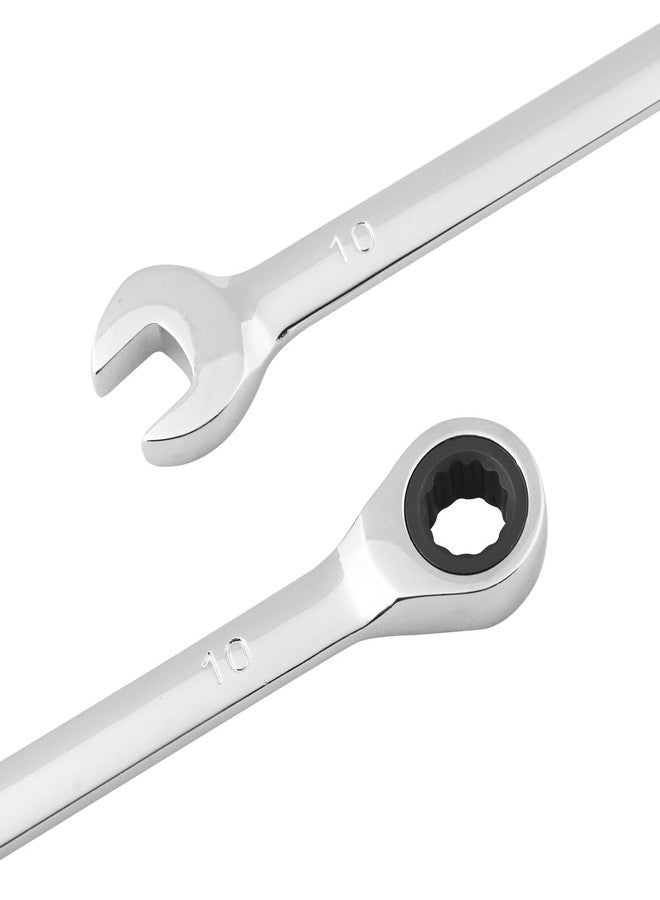 GENHAKON 5 Piece 10 mm Ratchet Wrench Set, Combination Wrenches for Mechanics and DIY Enthusiasts, Metric, 72-Tooth, Dual Purpose Gear wrench - Image 3