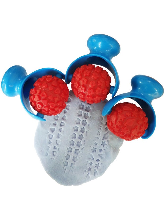 Preschool Education Art Supplies Creative Painting DIY Spherical Roller Pattern Rocket Roller Star Heart Plasticine Seal-Specifications:Spherical Roller-rocket - Image 1