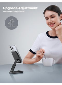 Lamicall Foldable Phone Stand For Desk Height Adjustable Cell Phone Holder Portable Cellphone Cradle Desktop Dock Compatible With Iphone 16 15 14 13 12 11 Pro Max Mini Xr X 8 7 4 8 Inch Smartphone  - Image 2