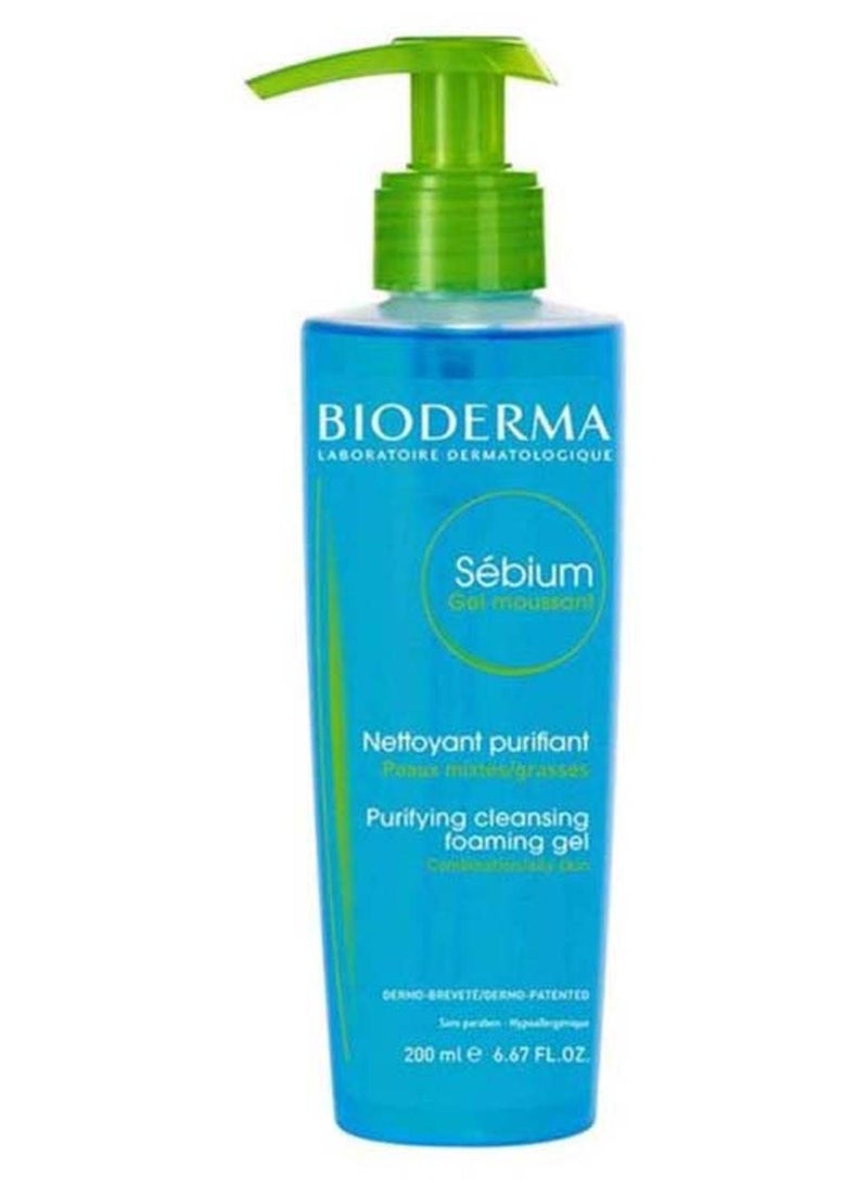 Bioderma Sebium Foaming Gel Blue 200ml - Image 1