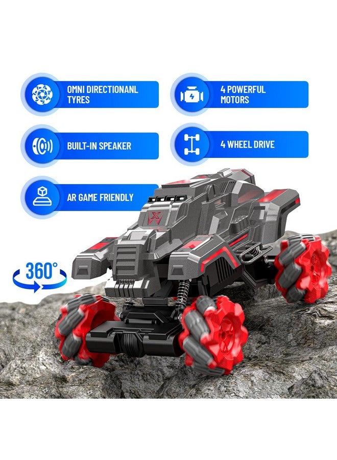 MIRANA Mirana Watch Drifter 4WD 4x4 RC Car Toy for Kids - Gesture Remote & App Controlled High Speed Vehicle - 360° Rotation Monster Truck - Type-C USB Rechargeable - for Boys & Girls 3 to 10 Years (Grey)  - Image 2