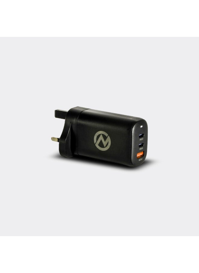 NEO:Ai NEO AI GAN Charger 3-Port - 85 W - Black - VEN2004  - Image 1