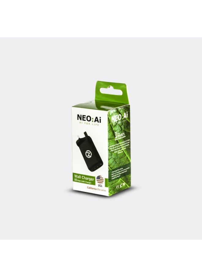 NEO:Ai NEO AI GAN Charger 3-Port - 85 W - Black - VEN2004  - Image 3
