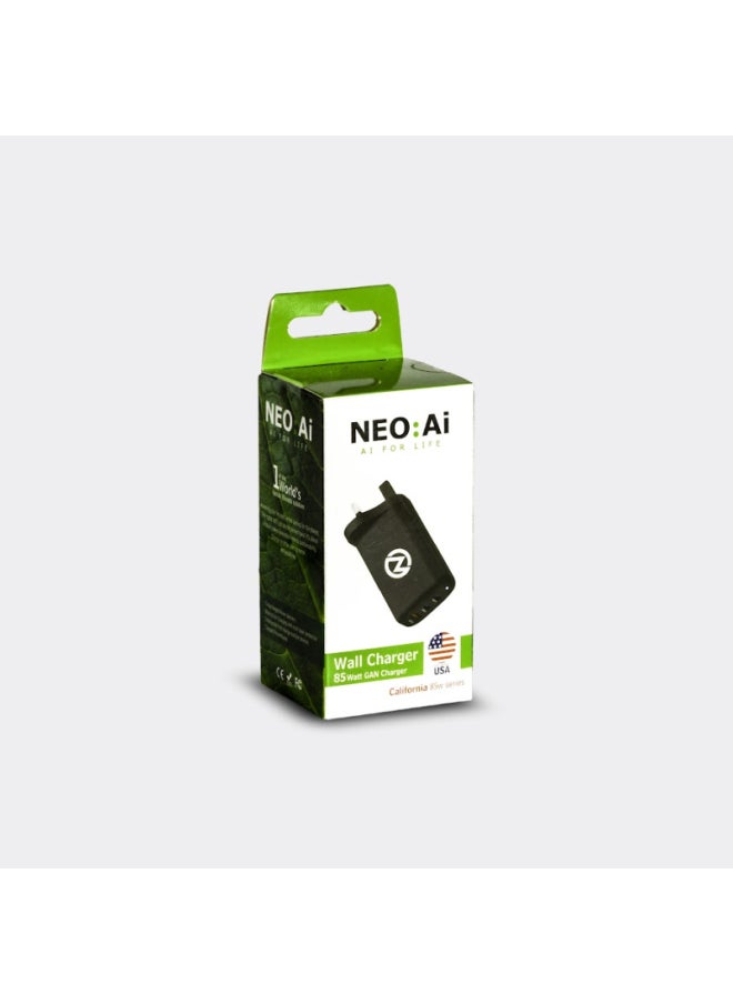 NEO:Ai NEO AI GAN Charger 3-Port - 85 W - Black - VEN2004  - Image 4